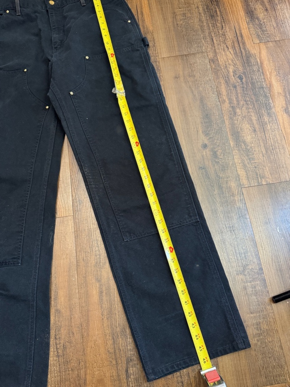 Carhartt B01 14800 Double Knee USA 36x34 Black - Picture 4 of 16